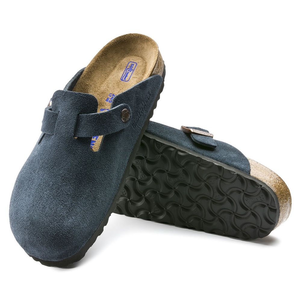 Birkenstock Boston Soft Footbed Clogs in Navy